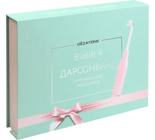 Дарсонваль массажер импульсный Biolift 203 pink (5 насадок)