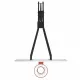 Баскетбольная стойка стационарная UNIX Line B-Stand-PC 72"x42" R45 H230-305 см