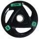 Диск для штанги Smith WP085-10 c 3-м хватом, обрезиненный, 10кг